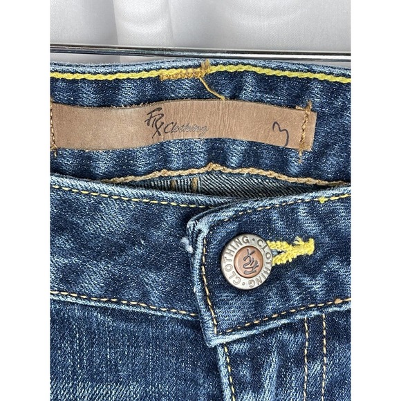 FRX Women’s Size 28 Blue Low Rise Straight Leg Denim Jeans USA Made - Picture 6 of 6